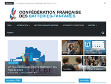 Tablet Screenshot of batterie-fanfare.fr